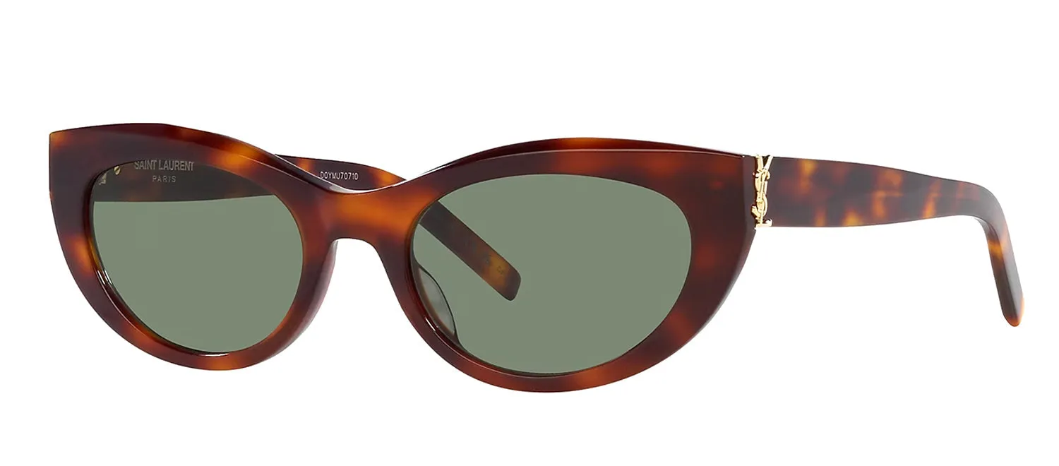 Saint Laurent MONOGRAM SL M115S 003 Cat-Eye Plastic Havana Sunglasses with Green Lens sold by Gaffos product image thumbnail 2