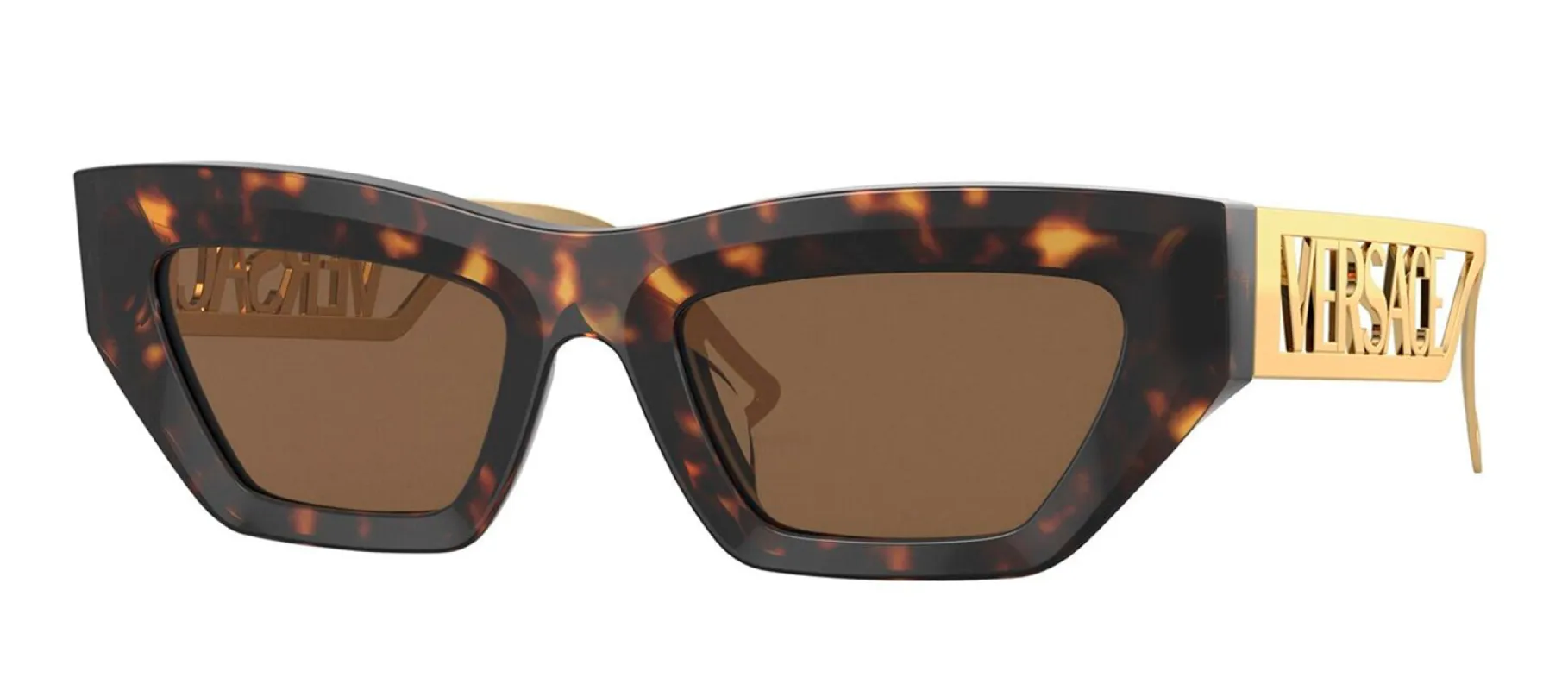 Versace VE 4432U 108/73 Fashion Plastic Havana Sunglasses with Brown Lens sold by Gaffos