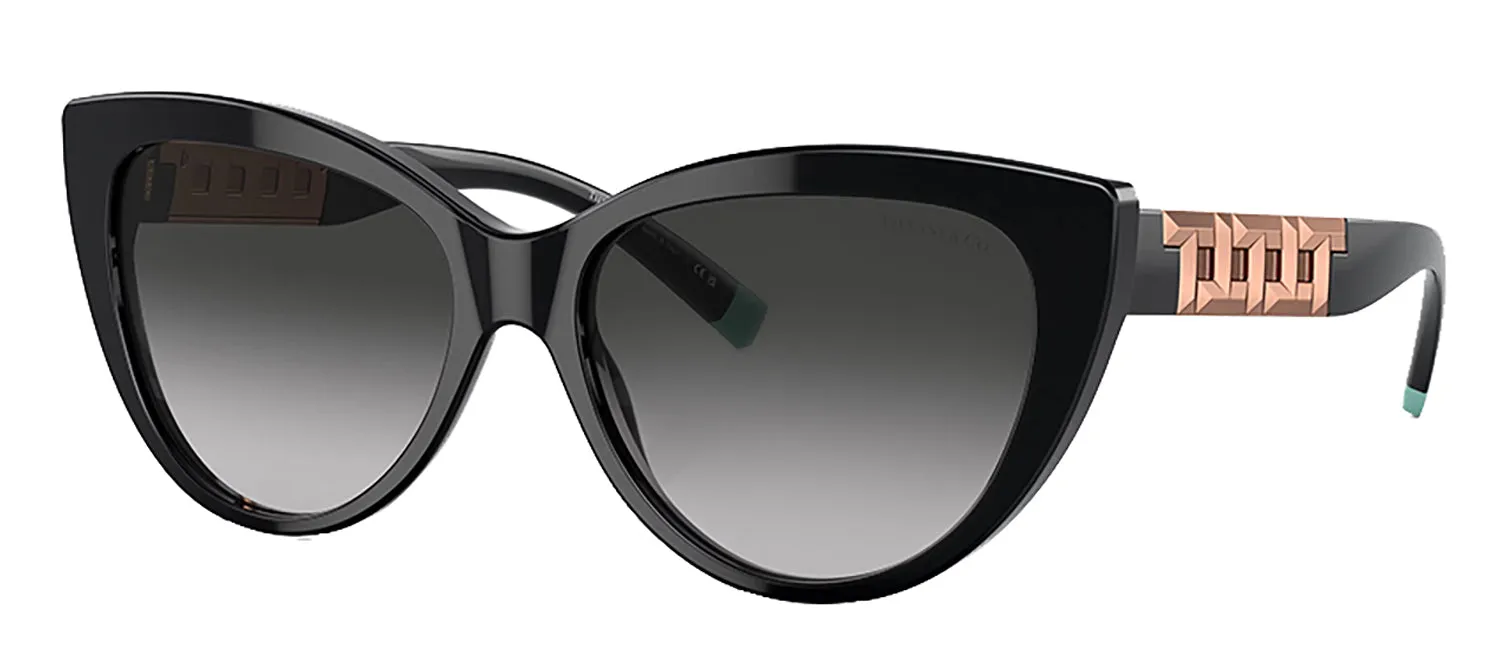 Tiffany & Co. TF 4196 80013C Cat-Eye Plastic Black Sunglasses with Grey Gradient Lens sold by Gaffos product image thumbnail 2