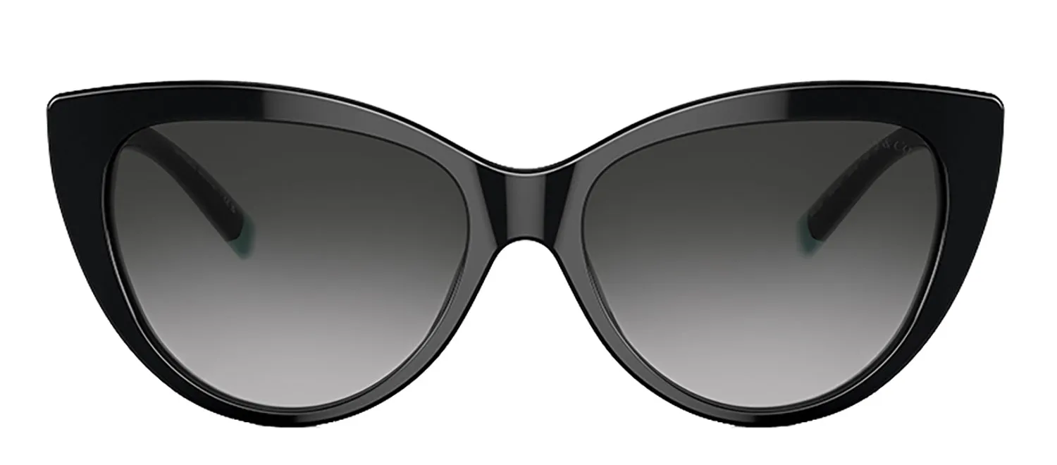 Tiffany & Co. TF 4196 80013C Cat-Eye Plastic Black Sunglasses with Grey Gradient Lens sold by Gaffos