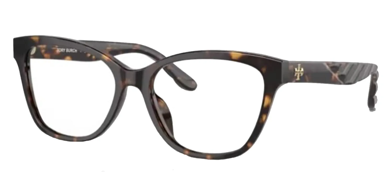 Tory Burch TY 2132U 1728 Cat-Eye Plastic Tortoise Eyeglasses with Logo Stamped Demo Lenses sold by Gaffos product image thumbnail 2