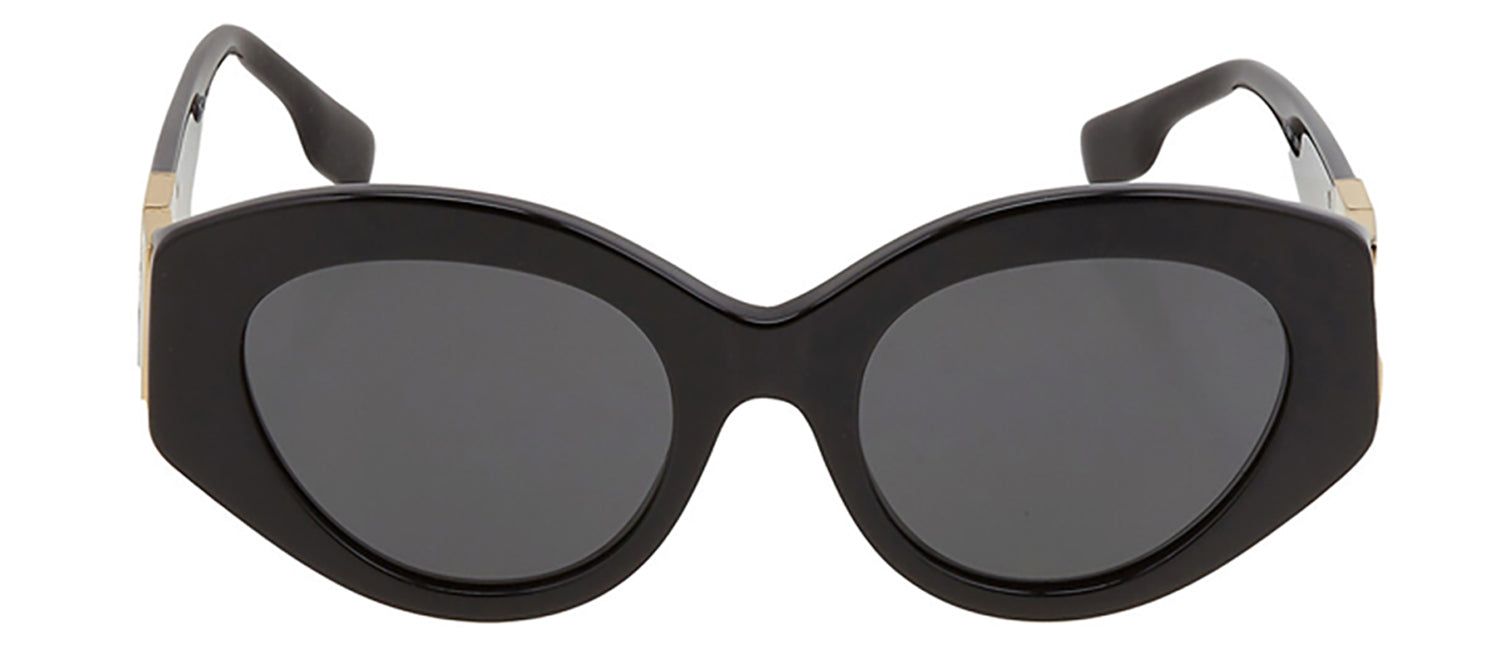 Burberry BE 4361 300187 Cat Eye Plastic Black Sunglasses with Dark Grey Solid Color Lens sold by Gaffos product image thumbnail 2