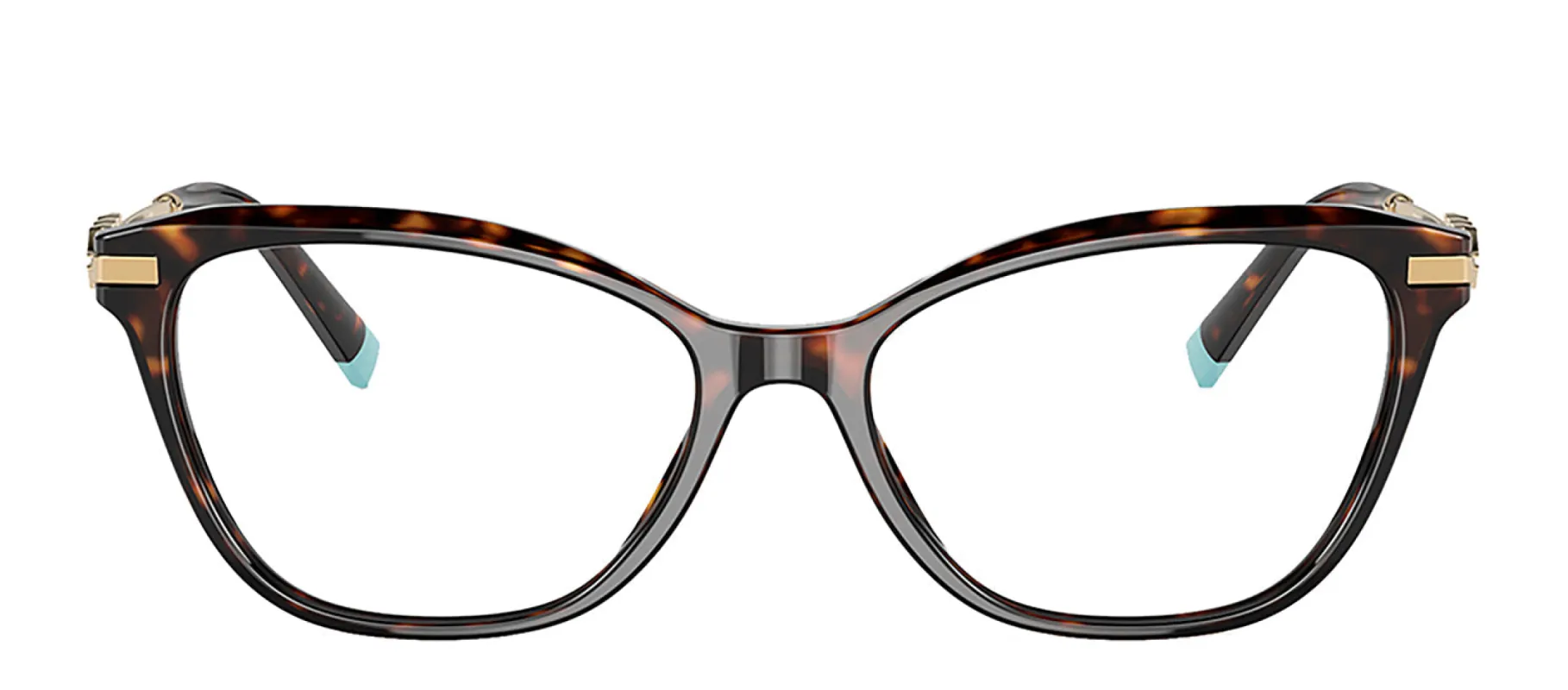 Tiffany & Co. TF 2219B 8015 Cat-Eye Plastic Havana Eyeglasses with Logo Stamped Demo Lenses sold by Gaffos