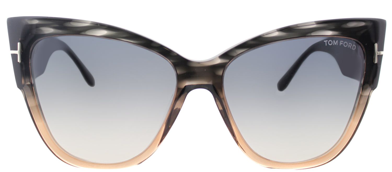 Tom Ford TF 371 20B Cat-Eye Plastic Grey Sunglasses with Grey Gradient Lens sold by Gaffos