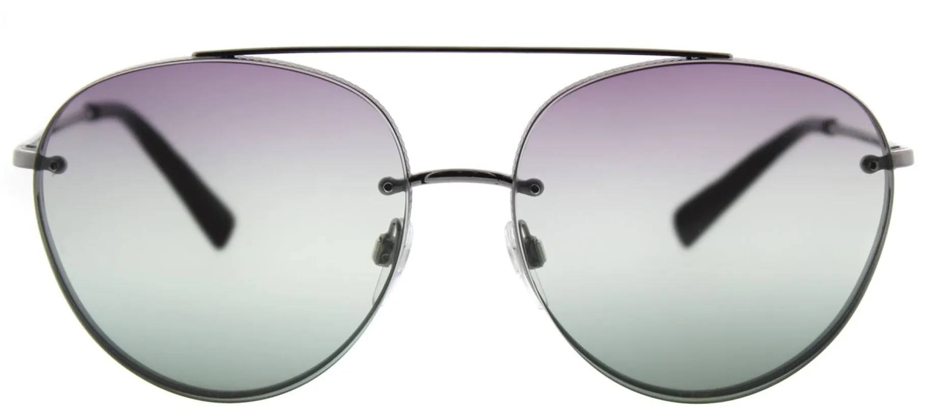 Valentino VA 2009 3005E5 Aviator Metal Ruthenium/ Gunmetal Sunglasses with Gradient Red Green Lens sold by Gaffos