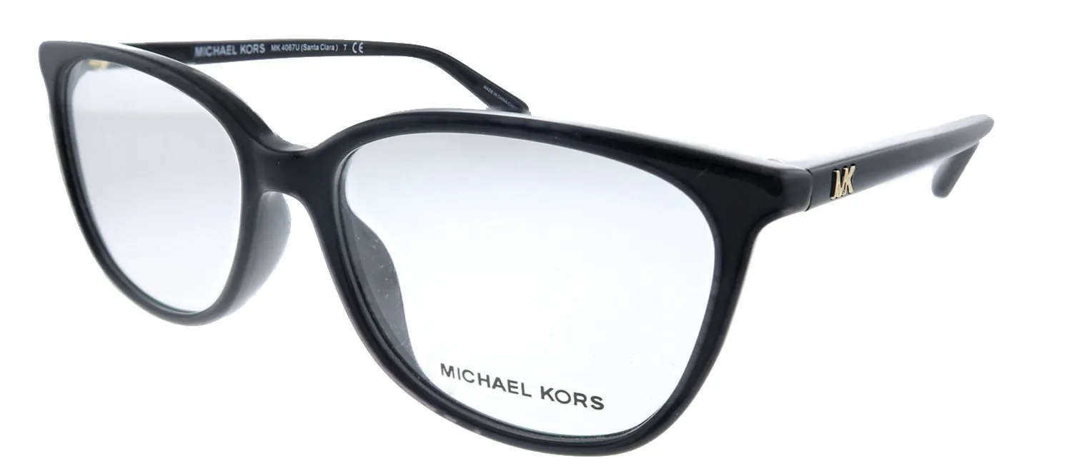 Michael Kors Santa Clara MK 4067U 3005 Square Plastic Black Eyeglasses with Demo Lens sold by Gaffos product image thumbnail 2