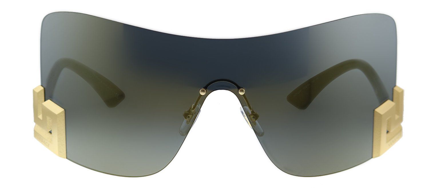 Versace VE 2240 10025A Shield Metal Gold Sunglasses with Gold Mirror Lens sold by Gaffos