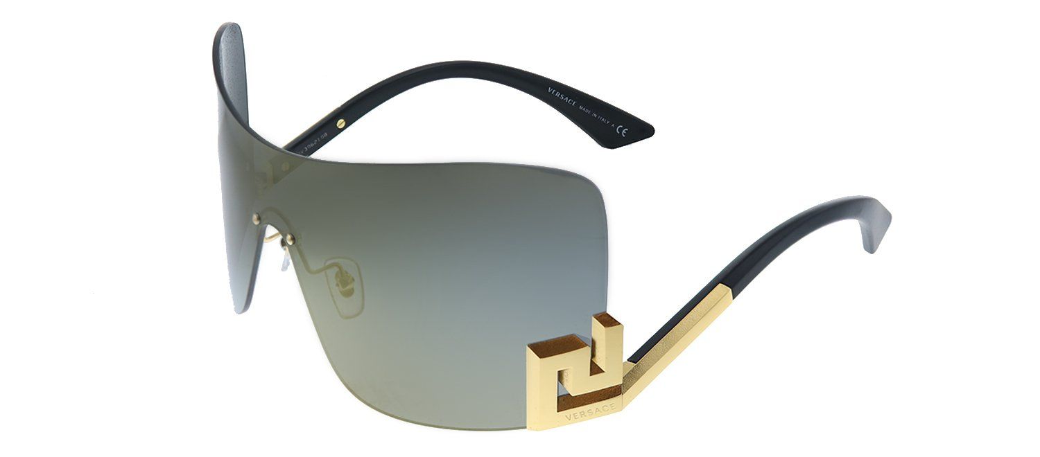 Versace VE 2240 10025A Shield Metal Gold Sunglasses with Gold Mirror Lens sold by Gaffos product image thumbnail 2