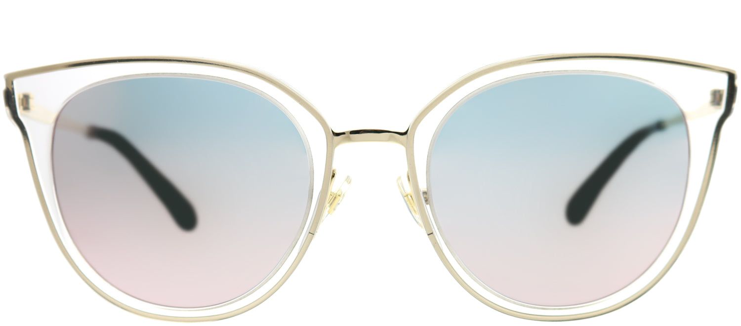 Kate Spade KS Jazzlyn S45 0J Cat-Eye Plastic Pink Sunglasses with Rose Gold Mirror Lens sold by Gaffos