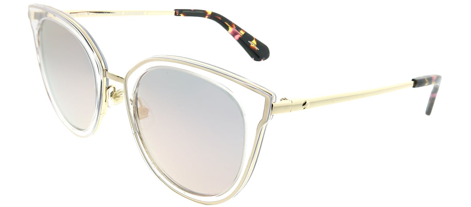 Kate Spade KS Jazzlyn S45 0J Cat-Eye Plastic Pink Sunglasses with Rose Gold Mirror Lens sold by Gaffos product image thumbnail 2