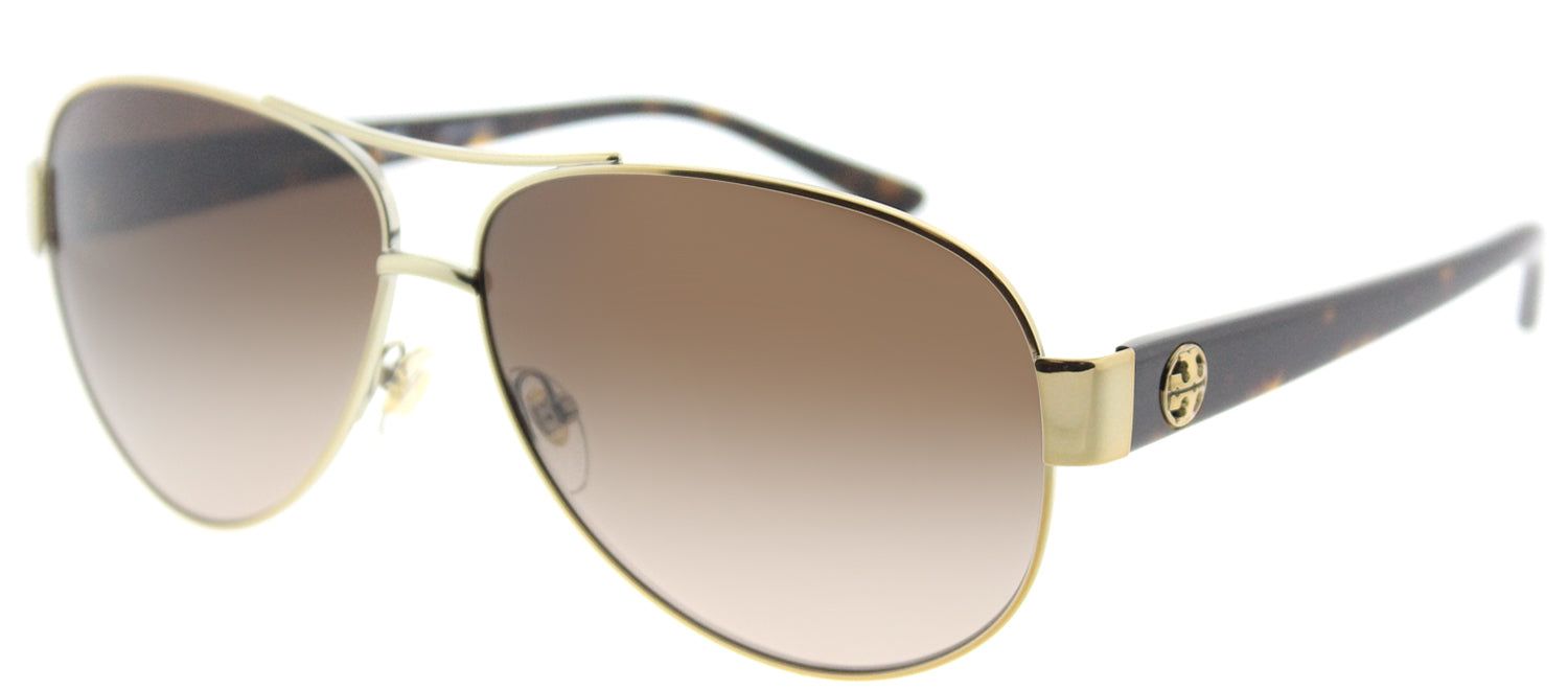 Tory Burch TY 6057 324013 Aviator Metal Gold Sunglasses with Brown Gradient Lens sold by Gaffos product image thumbnail 2