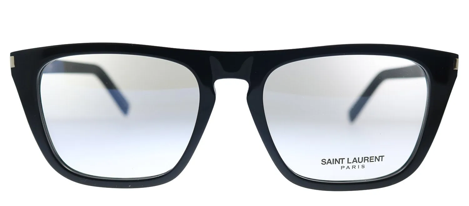 Saint Laurent SL 343 003 Rectangle Acetate Black Eyeglasses with Demo Lens sold by Gaffos