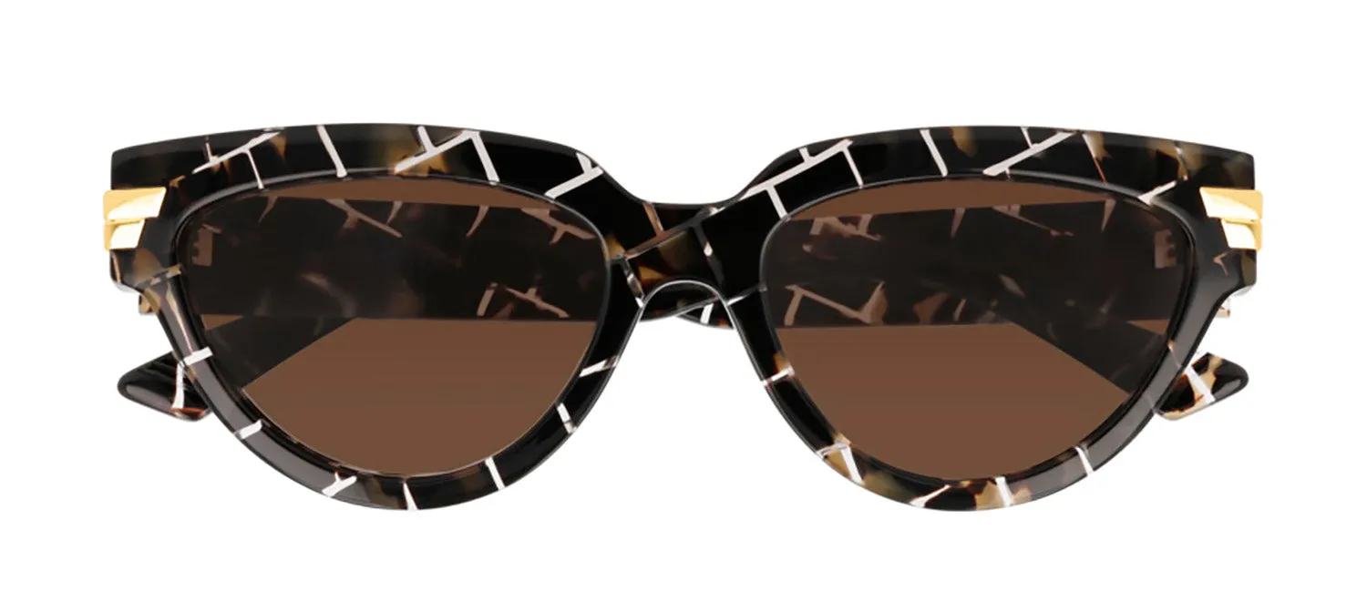 Bottega Veneta BV 1035S 003 Cat-Eye Acetate Havana Sunglasses with Brown Lens sold by Gaffos