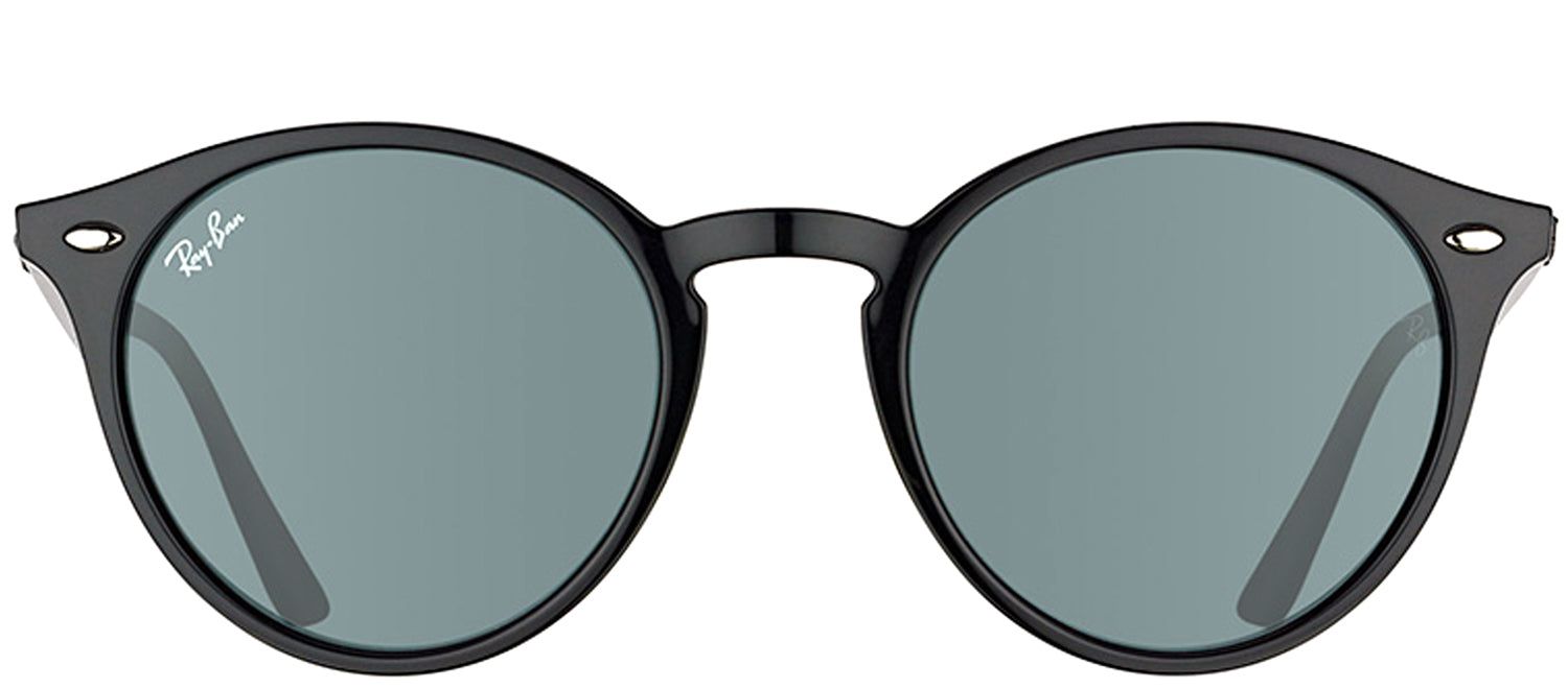 Ray-Ban RB 2180 601/71 Round Plastic Black Sunglasses with Green Lens sold by Gaffos