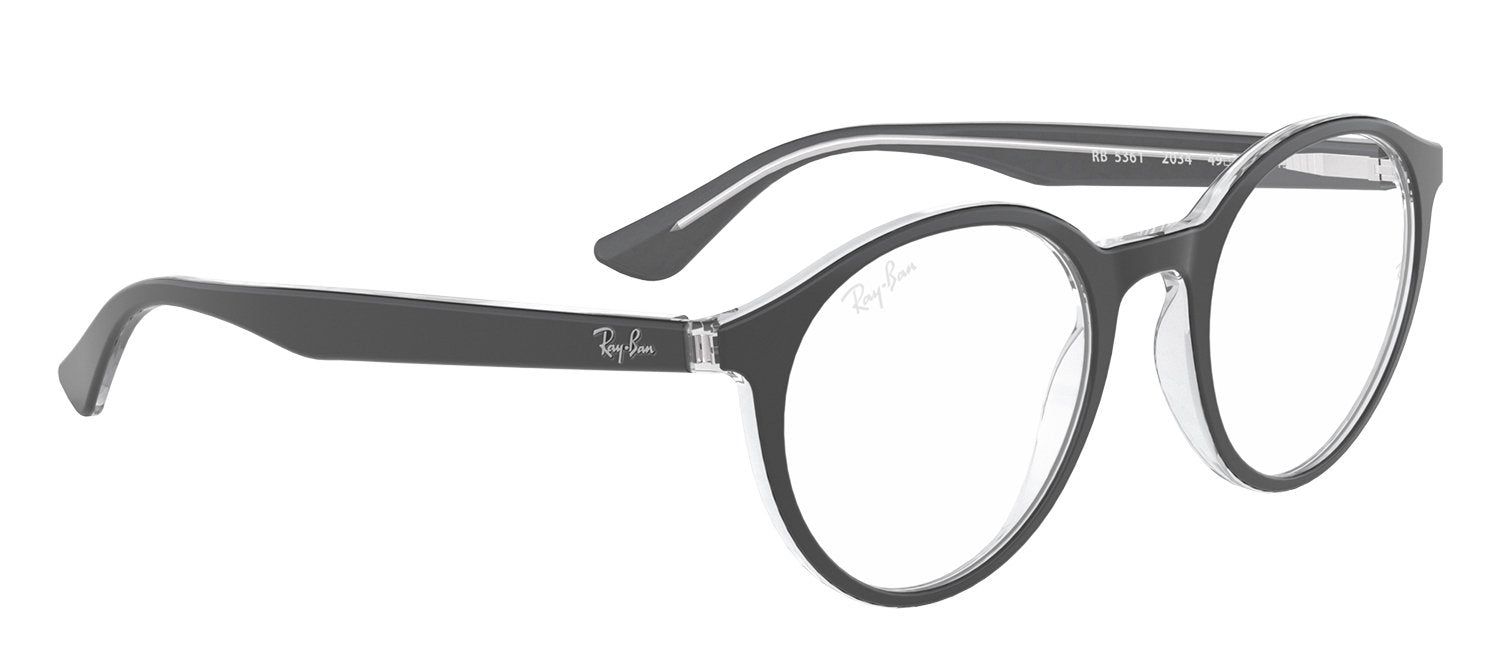 Ray-Ban RX 5361 2034 Round Plastic Black Eyeglasses with Demo Lens sold by Gaffos product image thumbnail 3