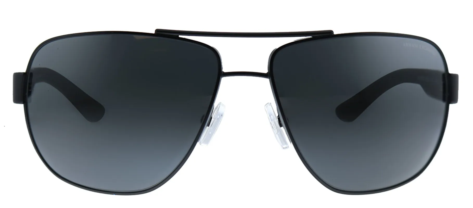 Armani Exchange AX 2012S 606387 Aviator Metal Black Sunglasses with Grey Lens sold by Gaffos