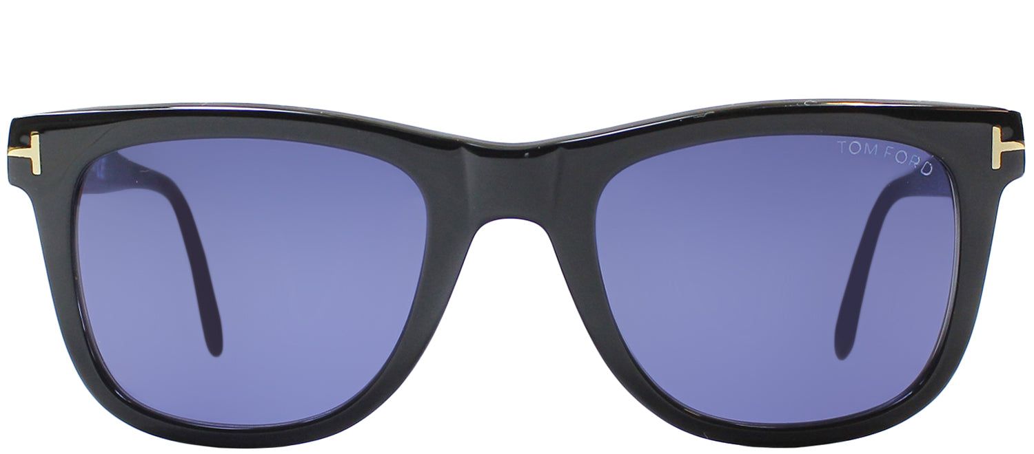 Tom Ford TF 336 01V Square Plastic Black Sunglasses with Blue Lens sold by Gaffos
