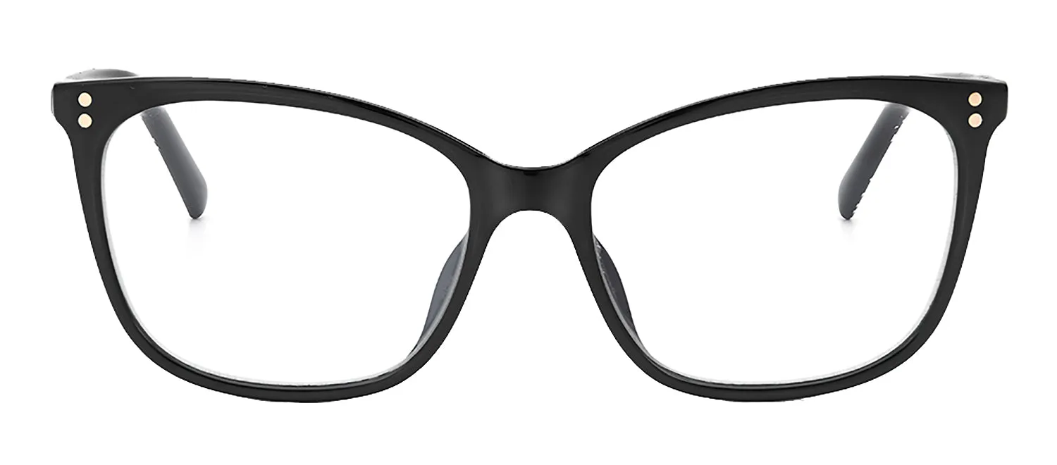 Kate Spade KS Aubree 807 Cat-Eye Plastic Black Readers with Clear Blue Block Coating Lens sold by Gaffos