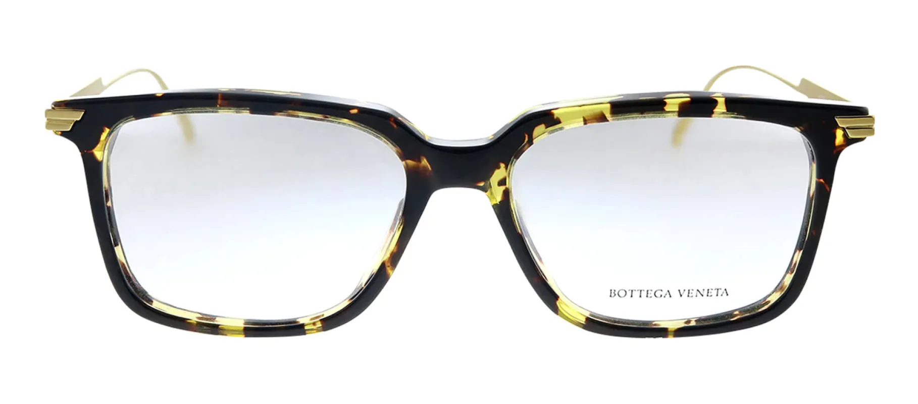 Bottega Veneta BV 1009O 003 Rectangle Plastic Havana Eyeglasses with Logo Stamped Demo Lens sold by Gaffos