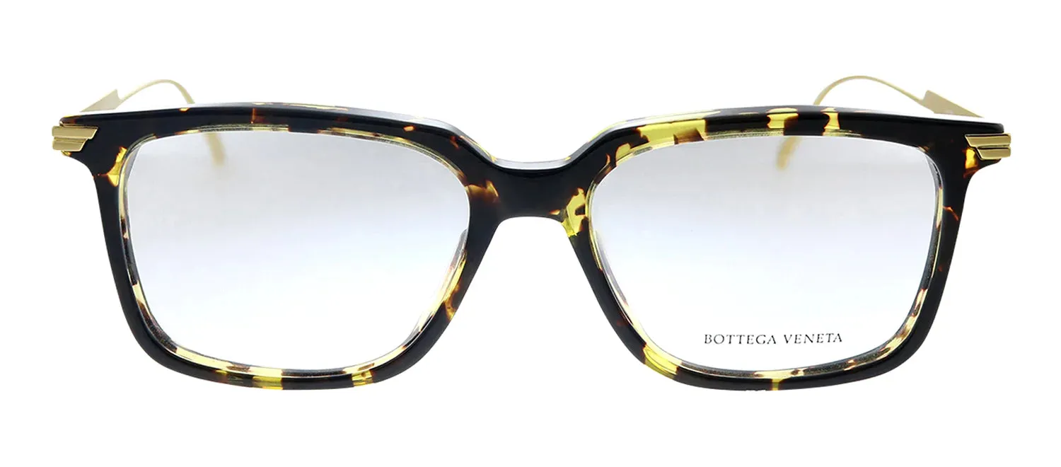 Bottega Veneta BV 1009O 003 Rectangle Plastic Havana Eyeglasses with Logo Stamped Demo Lens sold by Gaffos