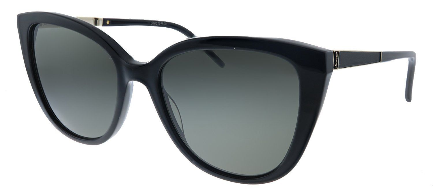 Saint Laurent SL M70 002 Cat-Eye Acetate Black Sunglasses with Grey Lens sold by Gaffos product image thumbnail 2