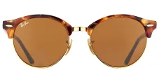 Ray-Ban Clubround RB 4246 1160 Clubmaster Plastic Tortoise/ Havana Sunglasses with Brown Lens sold by Gaffos