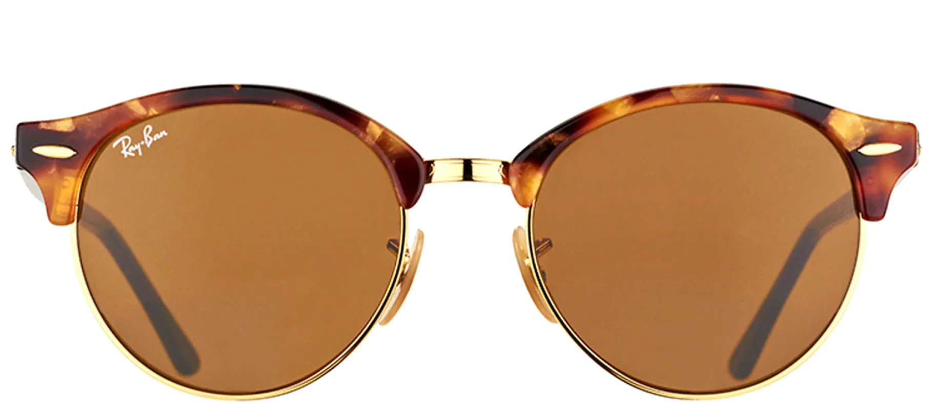 Ray-Ban Clubround RB 4246 1160 Clubmaster Plastic Tortoise/ Havana Sunglasses with Brown Lens sold by Gaffos
