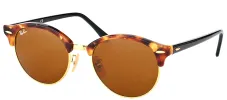 Ray-Ban Clubround RB 4246 1160 Clubmaster Plastic Tortoise/ Havana Sunglasses with Brown Lens sold by Gaffos