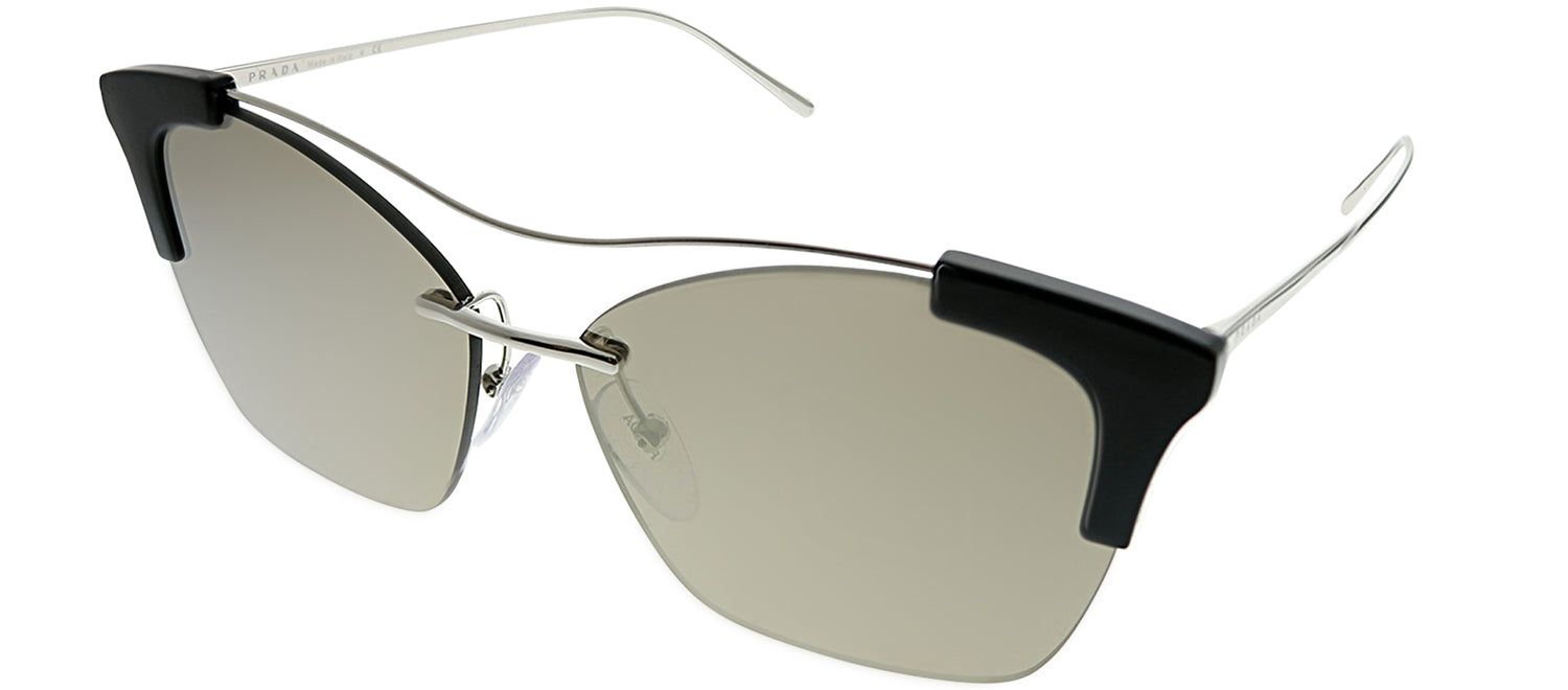Prada PR 21US GAQ1C0 Square Plastic Silver Sunglasses with Brown Mirror Gold Lens sold by Gaffos product image thumbnail 2
