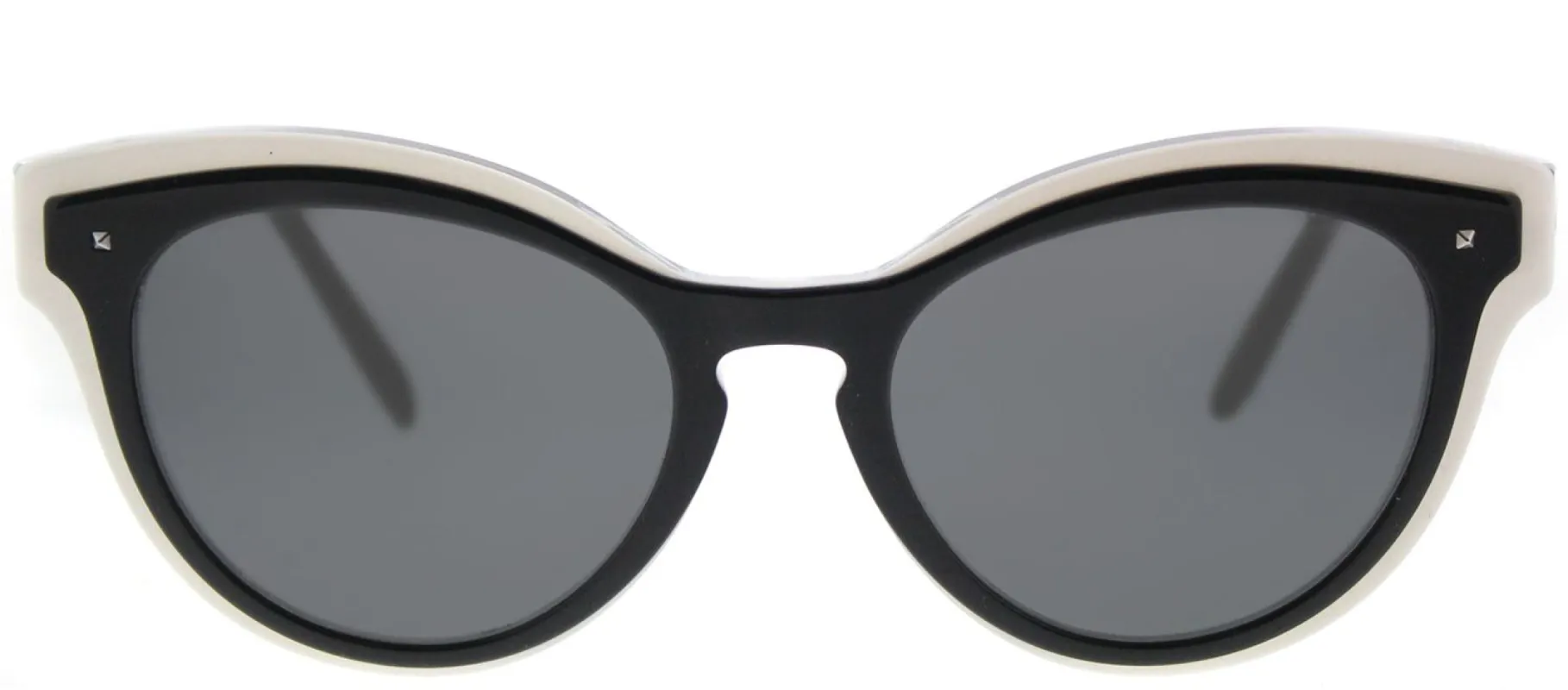 Valentino VA 4017 505487 Oval Plastic Black Sunglasses with Grey Lens sold by Gaffos