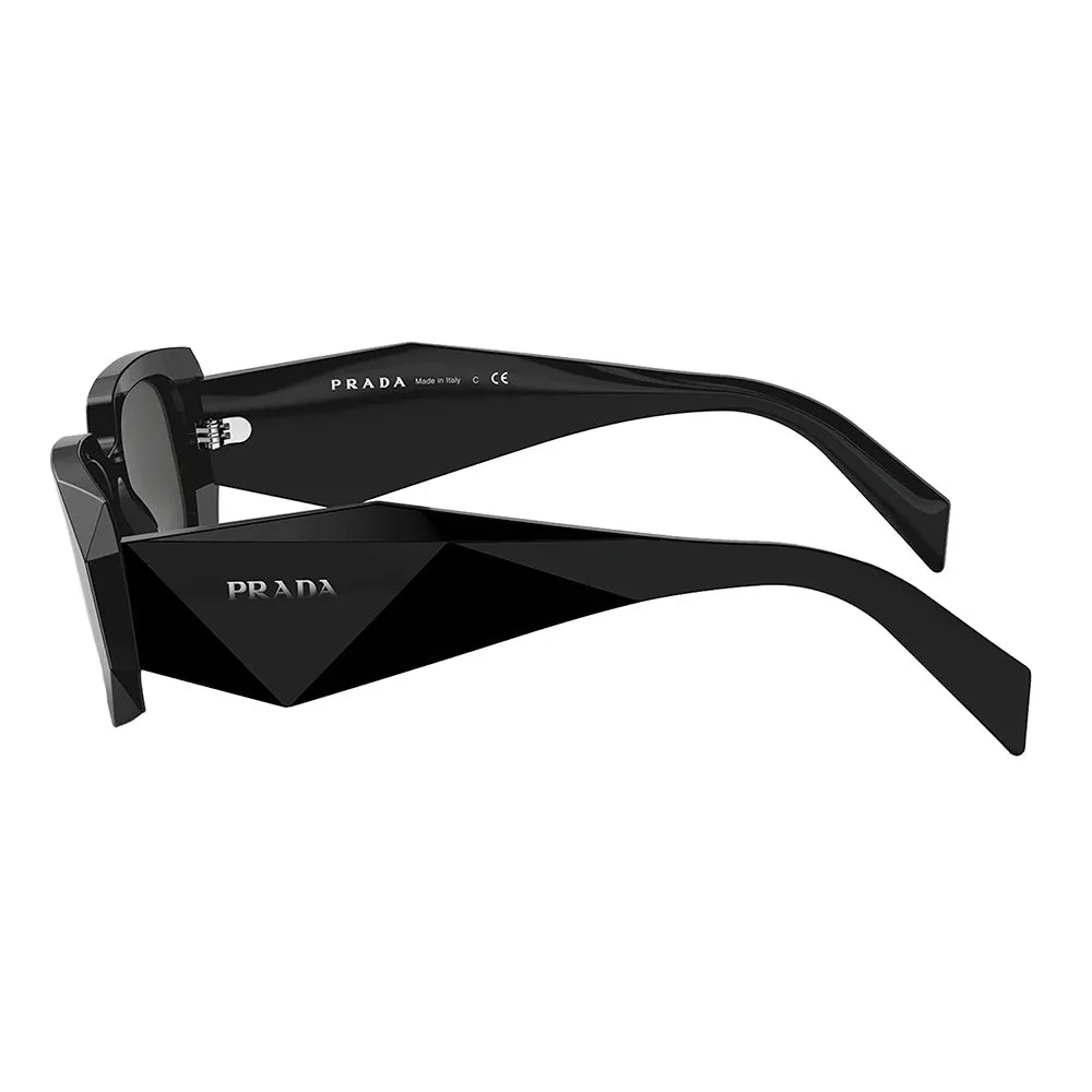Prada PR 17WS 1AB5S0 Rectangle Plastic Black Sunglasses with Grey Lens sold by Gaffos product image thumbnail 3