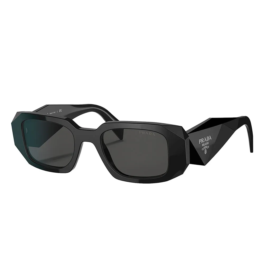 Prada PR 17WS 1AB5S0 Rectangle Plastic Black Sunglasses with Grey Lens sold by Gaffos product image thumbnail 2