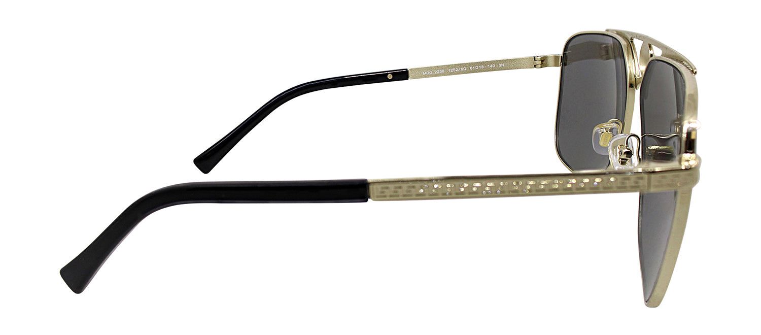 Versace VE 2238 12526G Rectangle Metal Gold Sunglasses with Silver Mirror Lens sold by Gaffos product image thumbnail 3