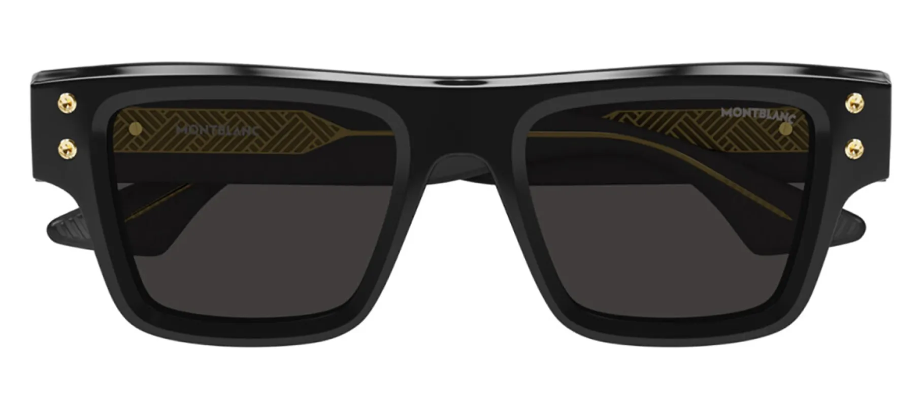 MontBlanc SNOWCAP MB 0253S 001 Rectangle Plastic Black Sunglasses with Grey Lens sold by Gaffos