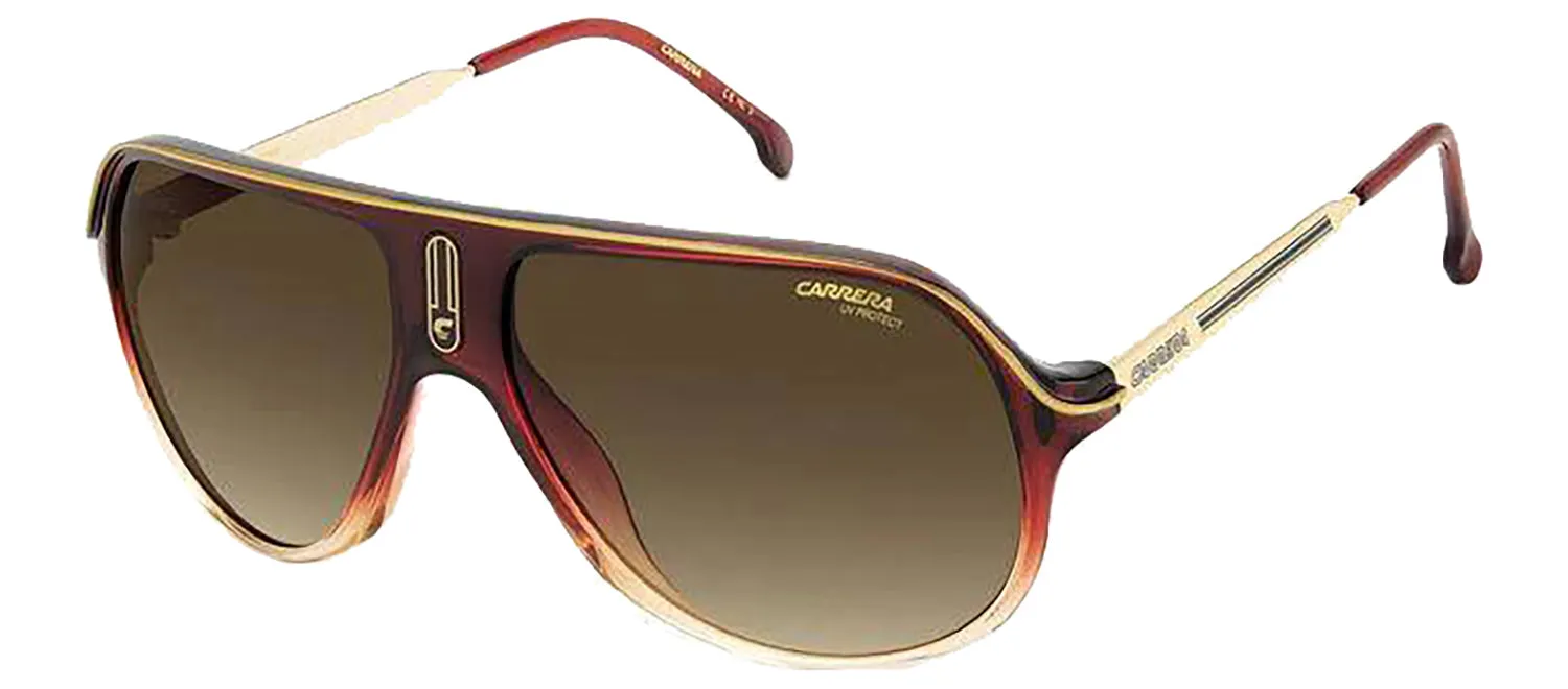 Carrera CA SAFARI65/N 2HA Navigator Plastic Burgundy Sunglasses with Brown Gradient Lens sold by Gaffos product image thumbnail 2