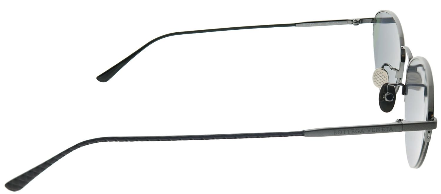 Bottega Veneta Fashion DNA BV 0245S 001 Geometric Metal Grey Sunglasses with Grey Intrecciato Lens sold by Gaffos product image thumbnail 3