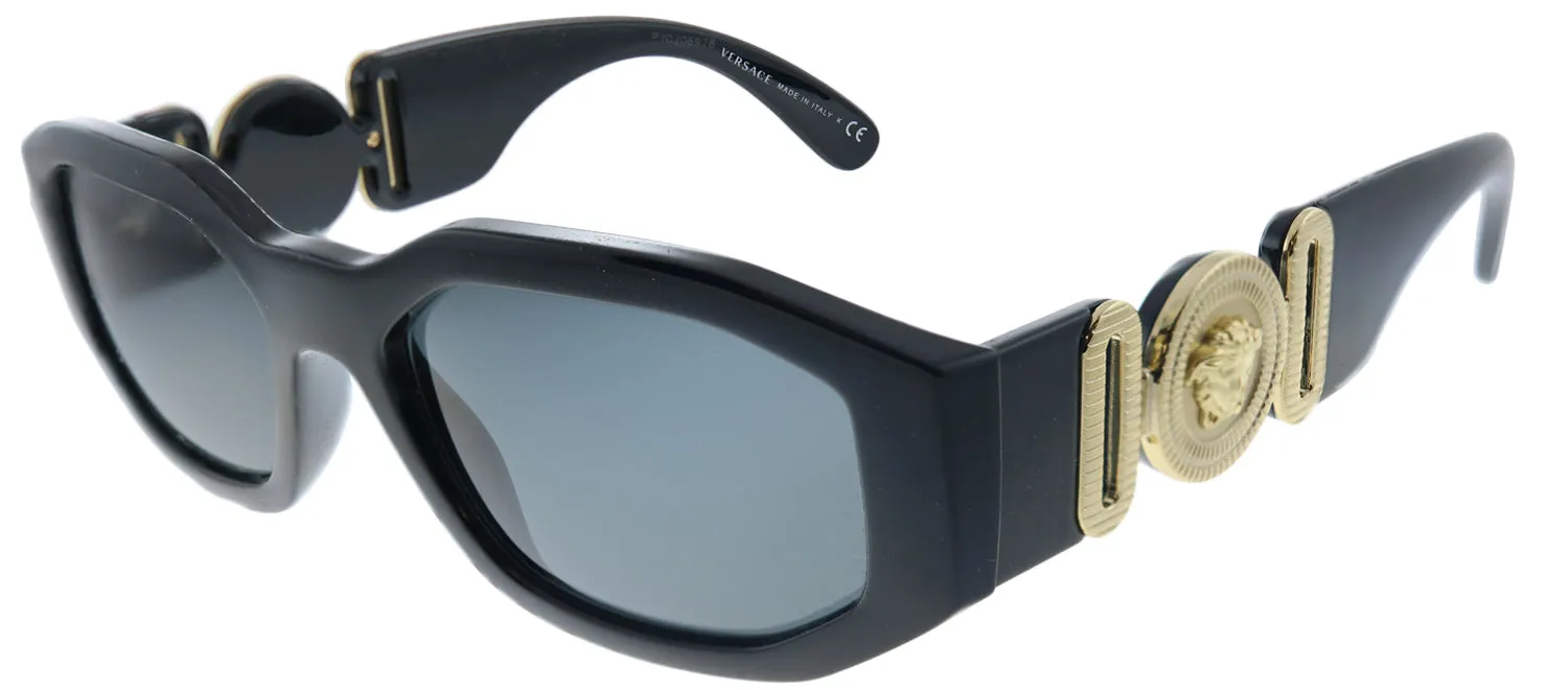 Versace VE 4361 GB1/87 Geometric Plastic Black Sunglasses with Grey Lens sold by Gaffos product image thumbnail 2
