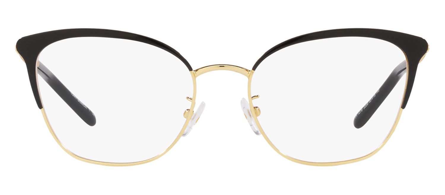 Tory Burch TY 1076 3339 Cat-Eye Metal Gold Eyeglasses with Logo Stamped Demo Lenses sold by Gaffos