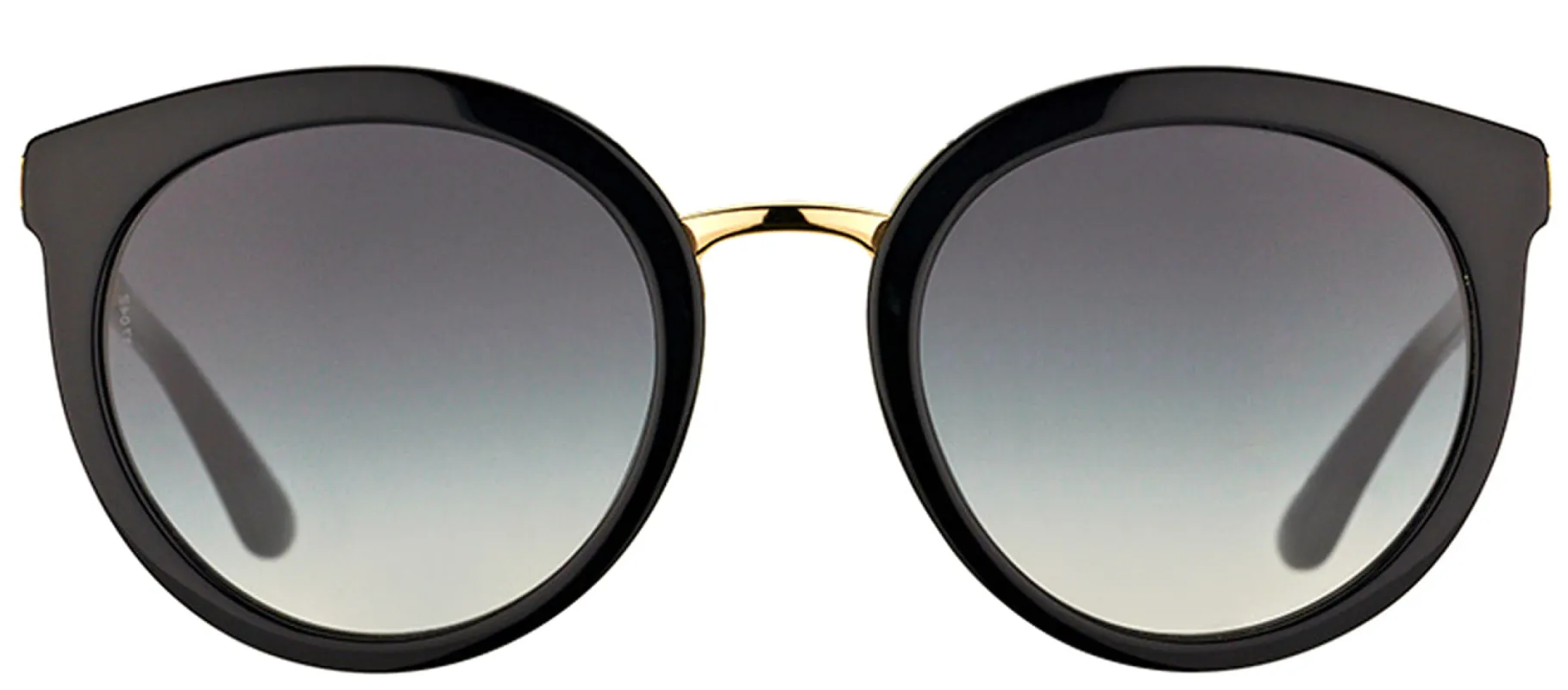 Dolce & Gabbana DG 4268 501/8G Round Plastic Black Sunglasses with Grey Gradient Lens sold by Gaffos