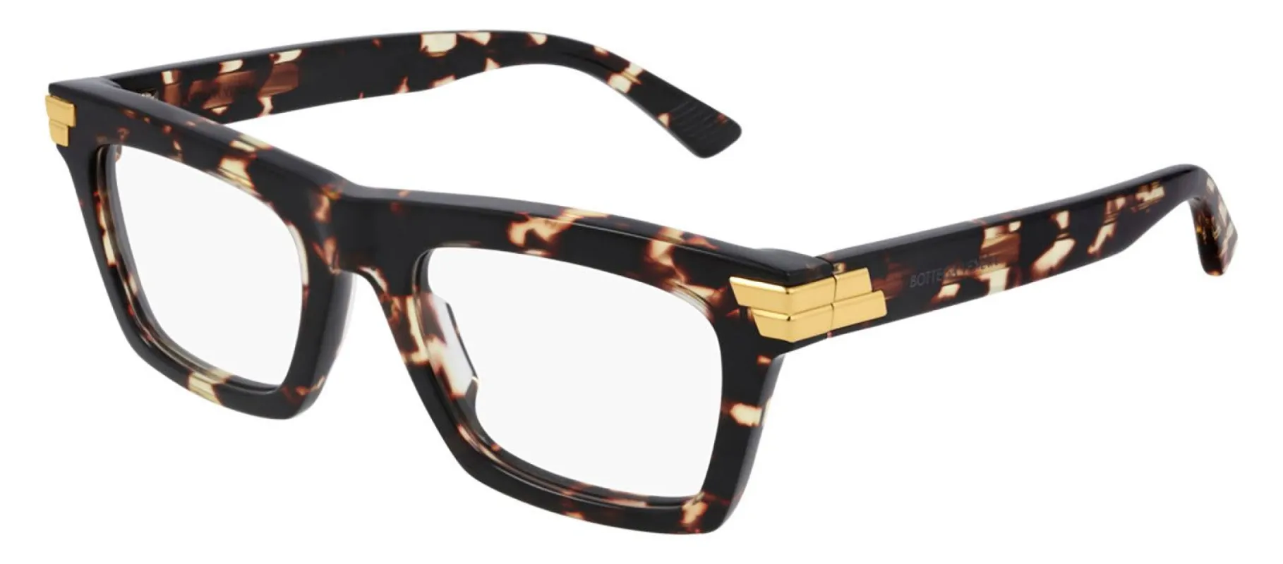 Bottega Veneta BV 1059O 002 Rectangle Acetate Havana Eyeglasses with Demo Lens sold by Gaffos