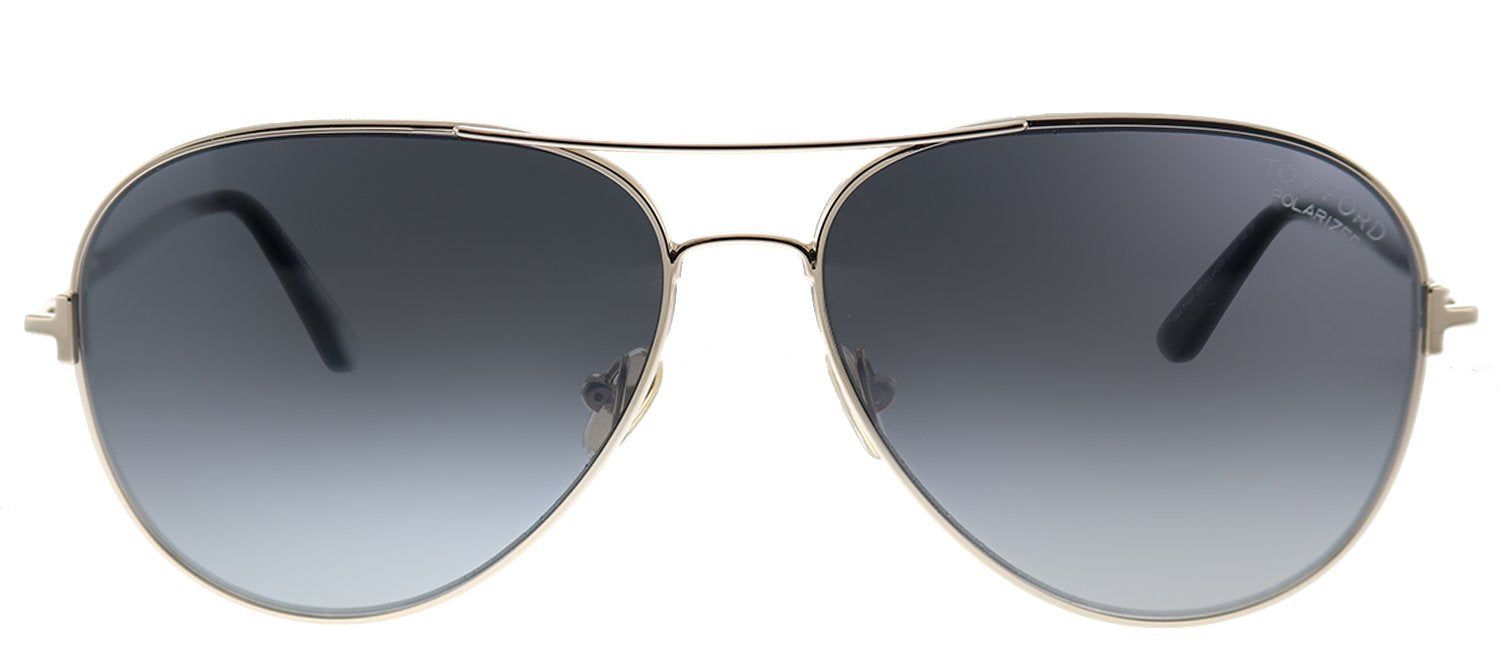 Tom Ford Clark TF 823 28D Polarized Aviator Metal Gold Sunglasses with Grey Gradient Lens sold by Gaffos