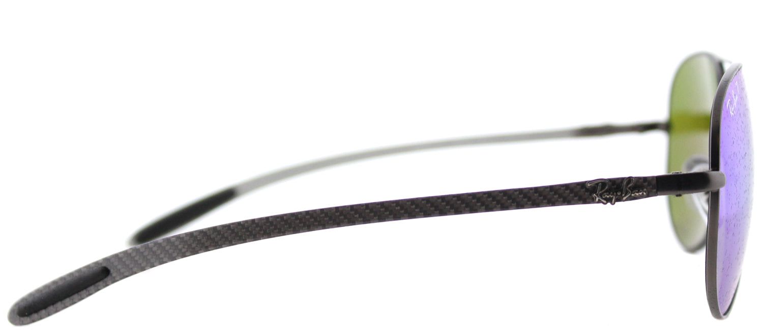 Ray-Ban RB 8317CH 029/A1 Aviator Metal Ruthenium/ Gunmetal Sunglasses with Blue Mirror Chromance Lens sold by Gaffos product image thumbnail 3