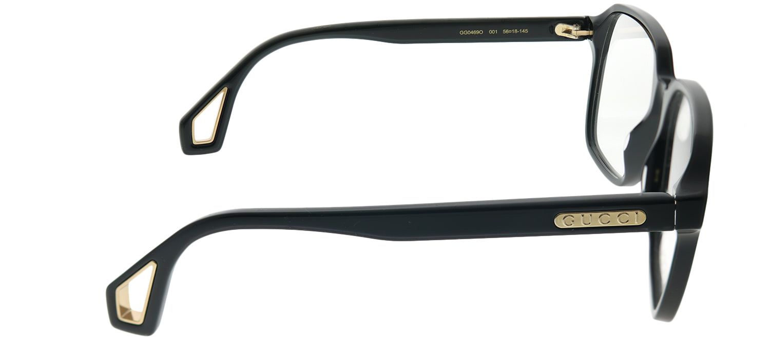 Gucci GG 0469O 001 Square Acetate Black Eyeglasses with Demo Lens sold by Gaffos product image thumbnail 3