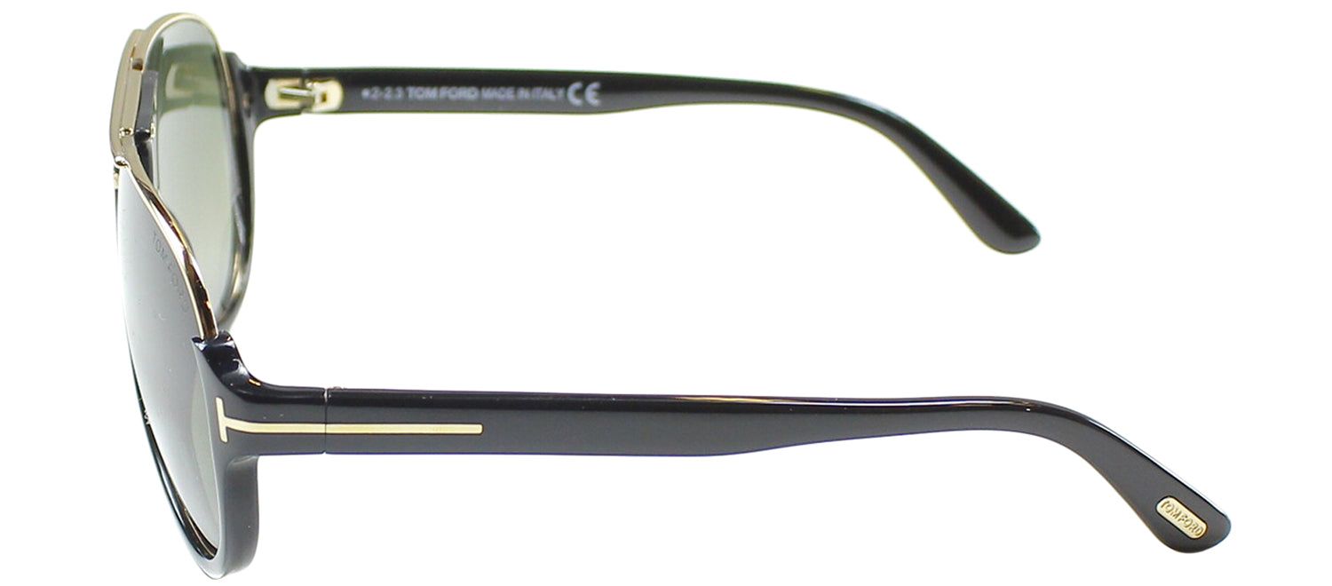 Tom Ford TF 334 01P Aviator Plastic Black Sunglasses with Green Gradient Lens sold by Gaffos product image thumbnail 3