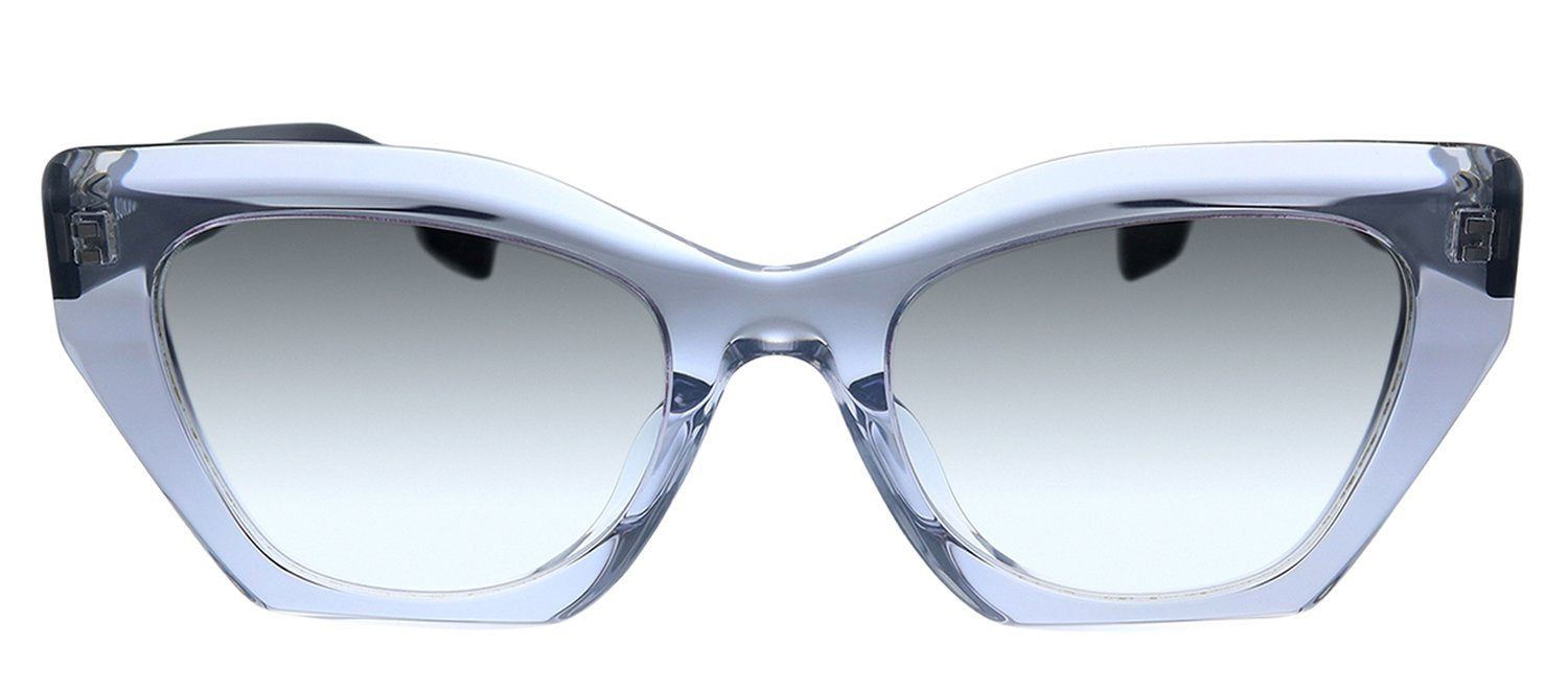Burberry BE 4299F 38318E Butterfly Plastic Transparent Sunglasses with Silver Gradient Lens sold by Gaffos