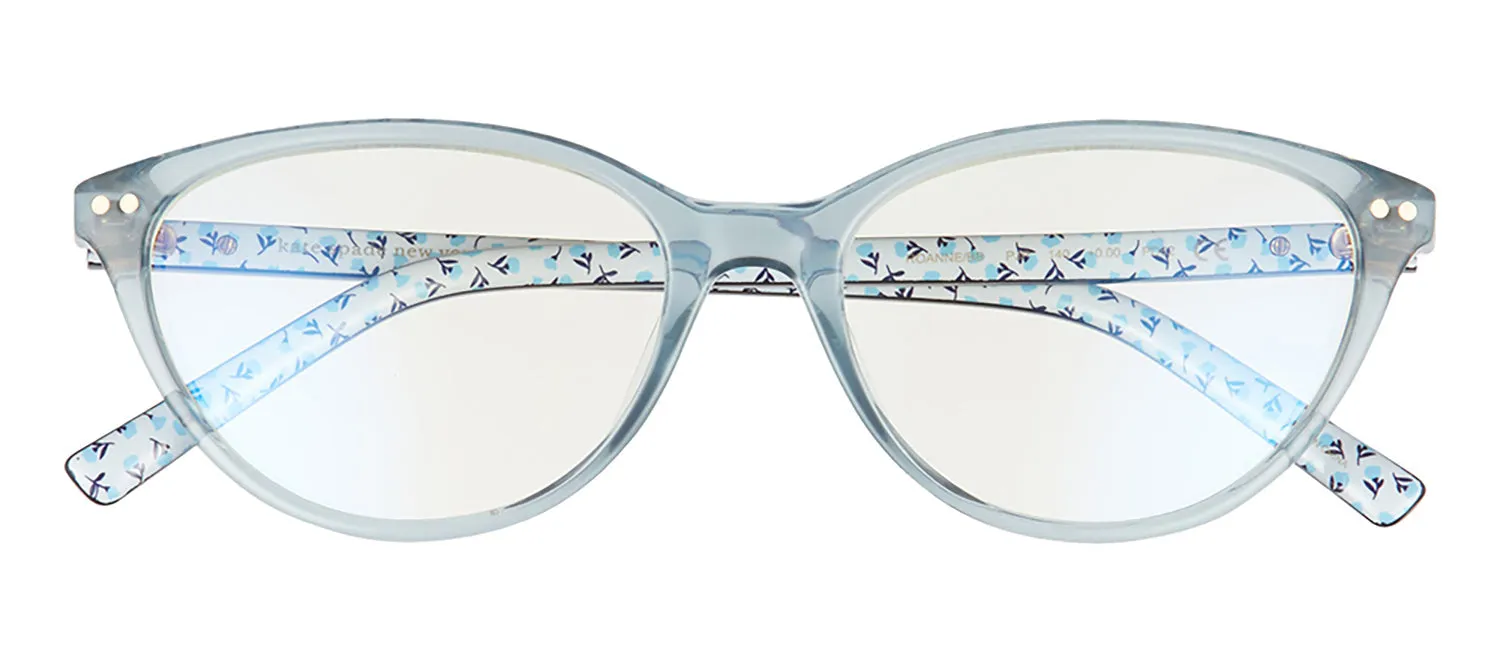Kate Spade KS Roanne PJP Cat-Eye Plastic Blue Readers with Clear Blue Block Lens sold by Gaffos
