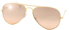 Ray-Ban Aviator Classic RB 3025 001/3E Aviator Metal Gold Sunglasses with Red/Violet Gradient Lens sold by Gaffos