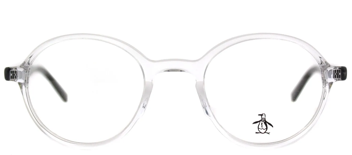 Original Penguin PE Mungarutal CR Round Plastic Clear Eyeglasses with Demo Lens sold by Gaffos