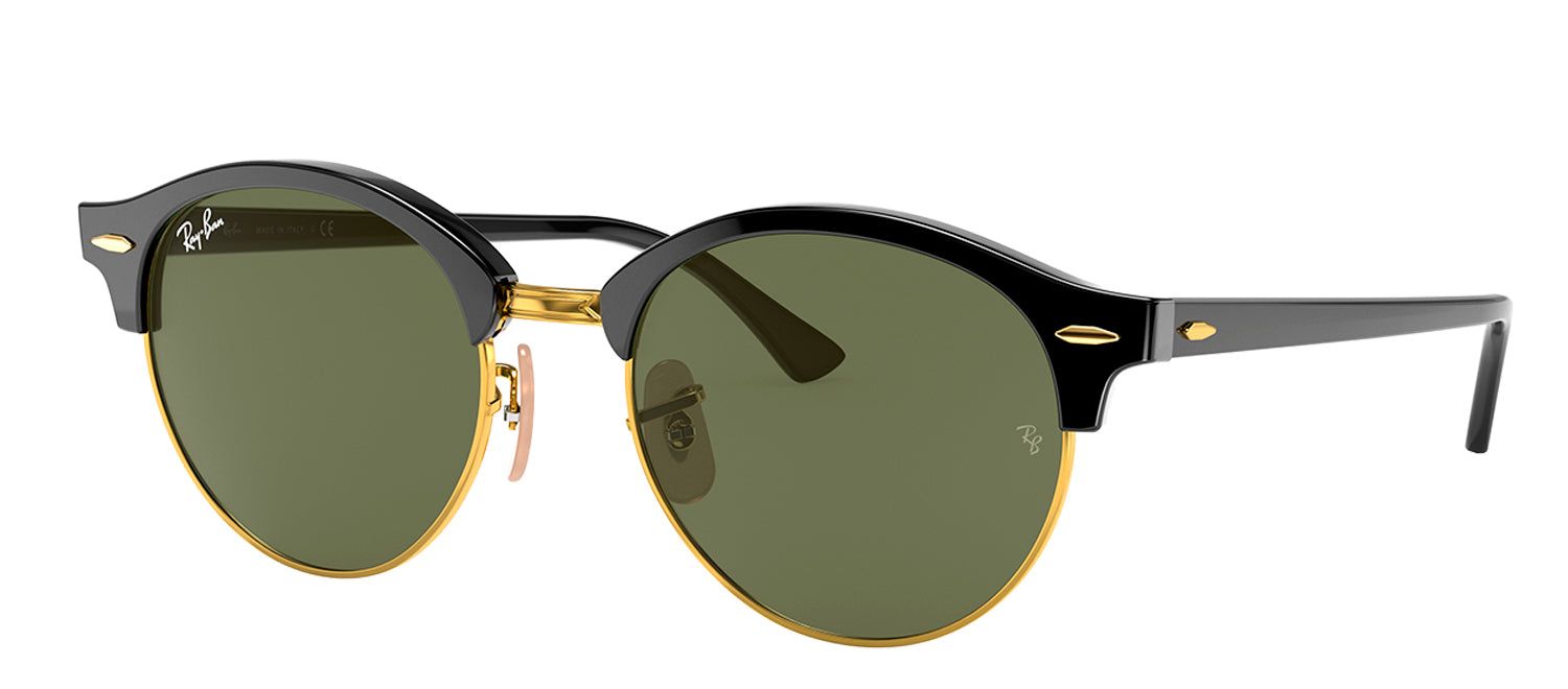 Ray-Ban RB 4246F 901 Round Plastic Black Sunglasses with Green Lens sold by Gaffos product image thumbnail 2