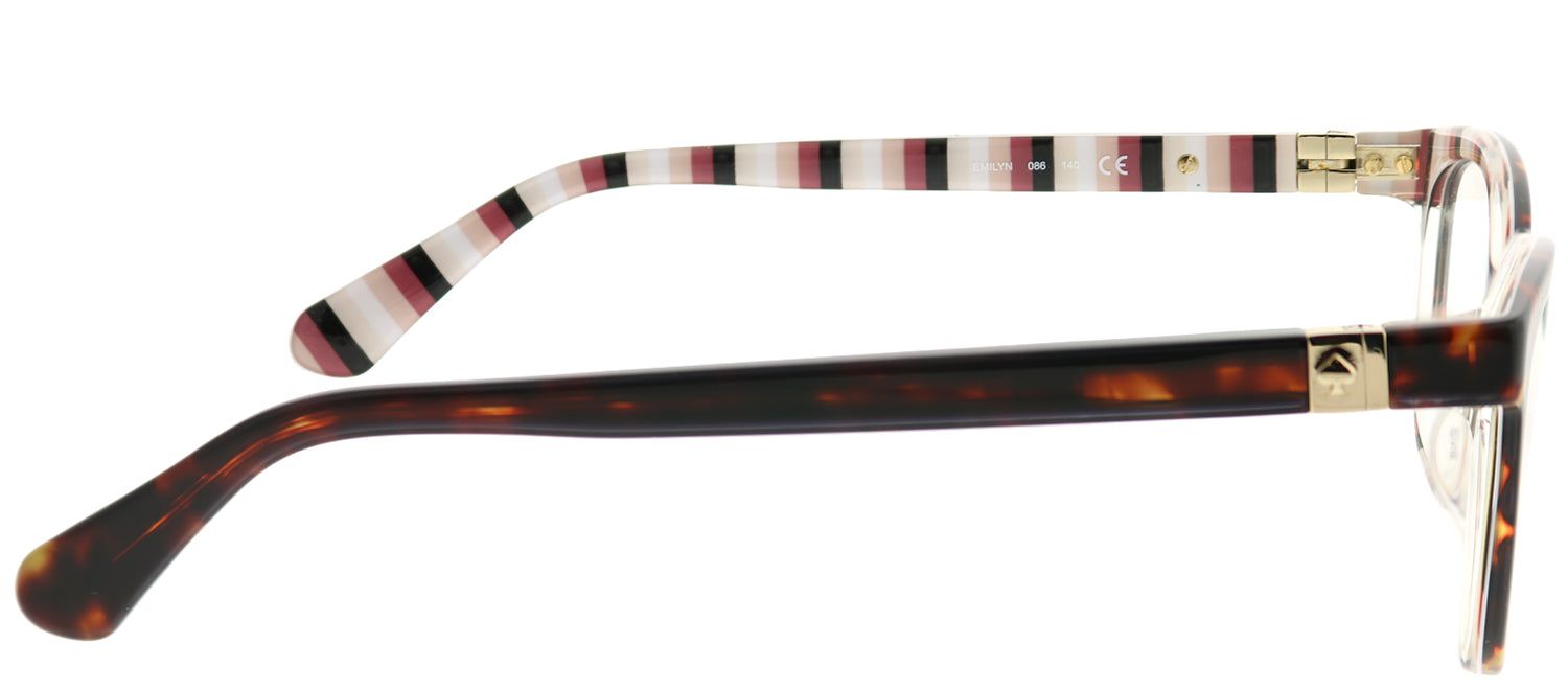 Kate Spade KS Emilyn 086 Square Plastic Tortoise/ Havana Eyeglasses with Demo Lens sold by Gaffos product image thumbnail 3